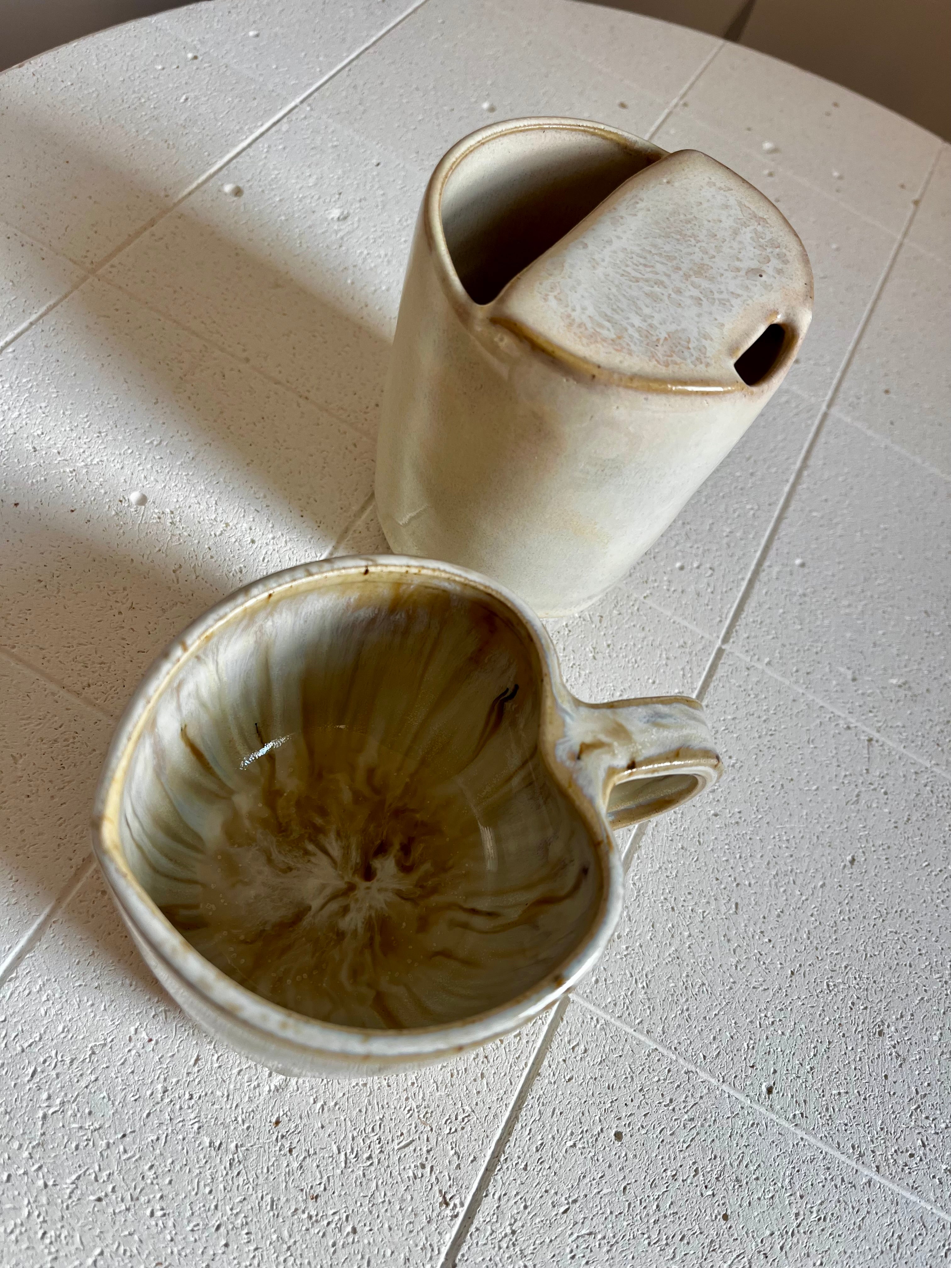 Herz Tasse milky